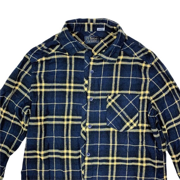 (Up To 50% Off SALE) Ci Sono Button Down Plaid Long Sleeve Top - Picture 3 of 3